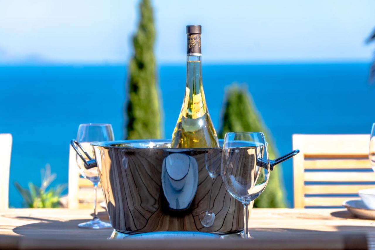 Superbe Villa, Incroyable Vue Mer, Piscine Chauffee, Climatisee Sainte-Maxime Eksteriør bilde