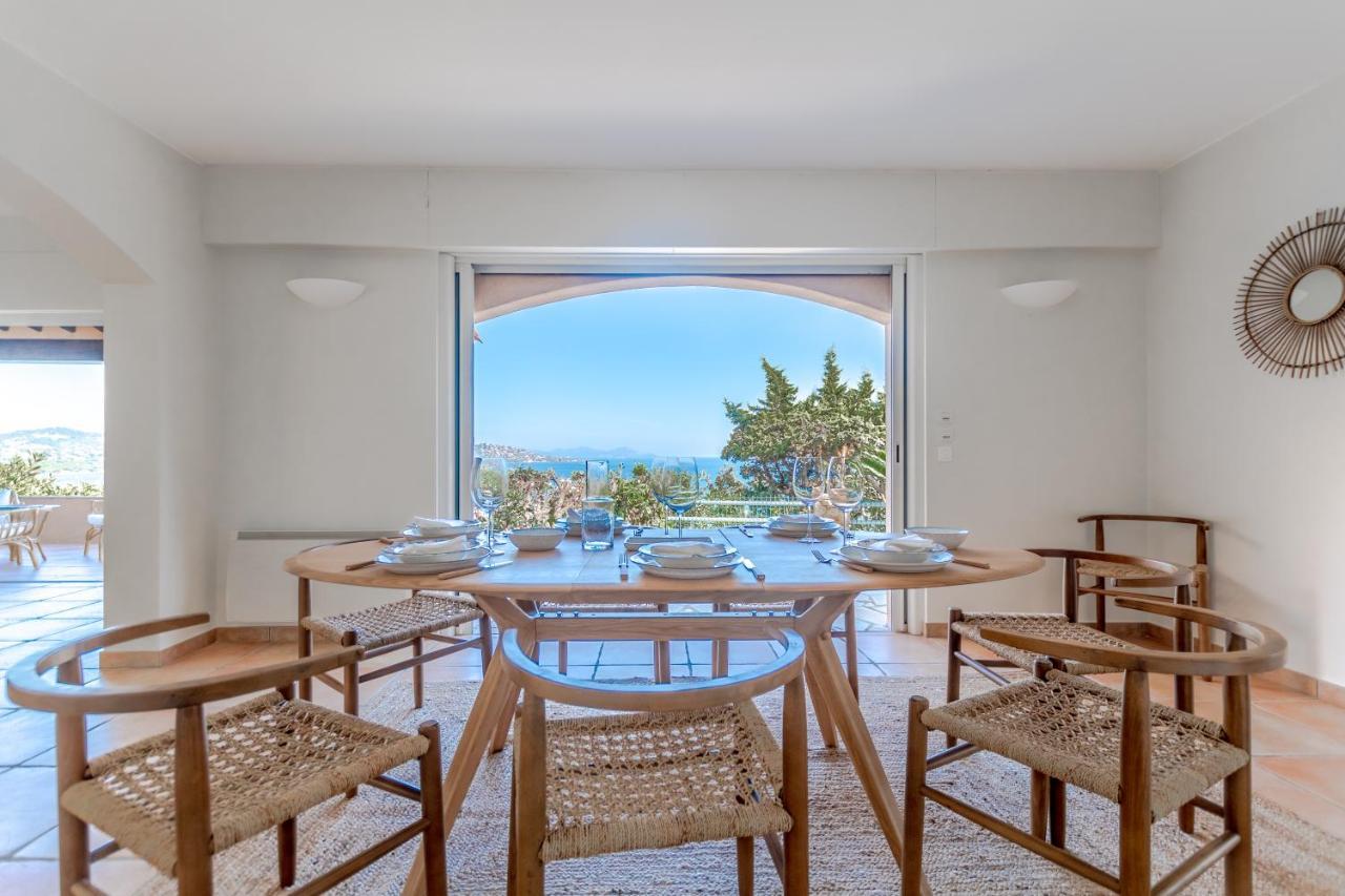 Superbe Villa, Incroyable Vue Mer, Piscine Chauffee, Climatisee Sainte-Maxime Eksteriør bilde