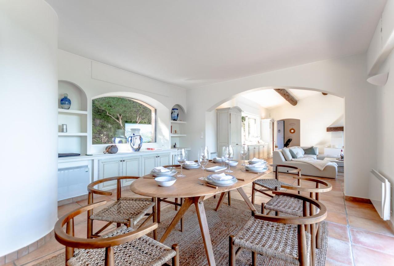 Superbe Villa, Incroyable Vue Mer, Piscine Chauffee, Climatisee Sainte-Maxime Eksteriør bilde