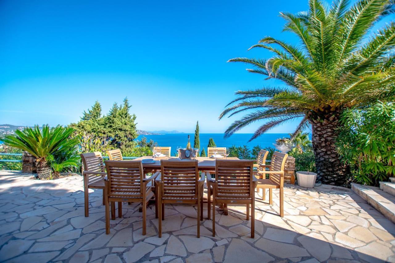 Superbe Villa, Incroyable Vue Mer, Piscine Chauffee, Climatisee Sainte-Maxime Eksteriør bilde