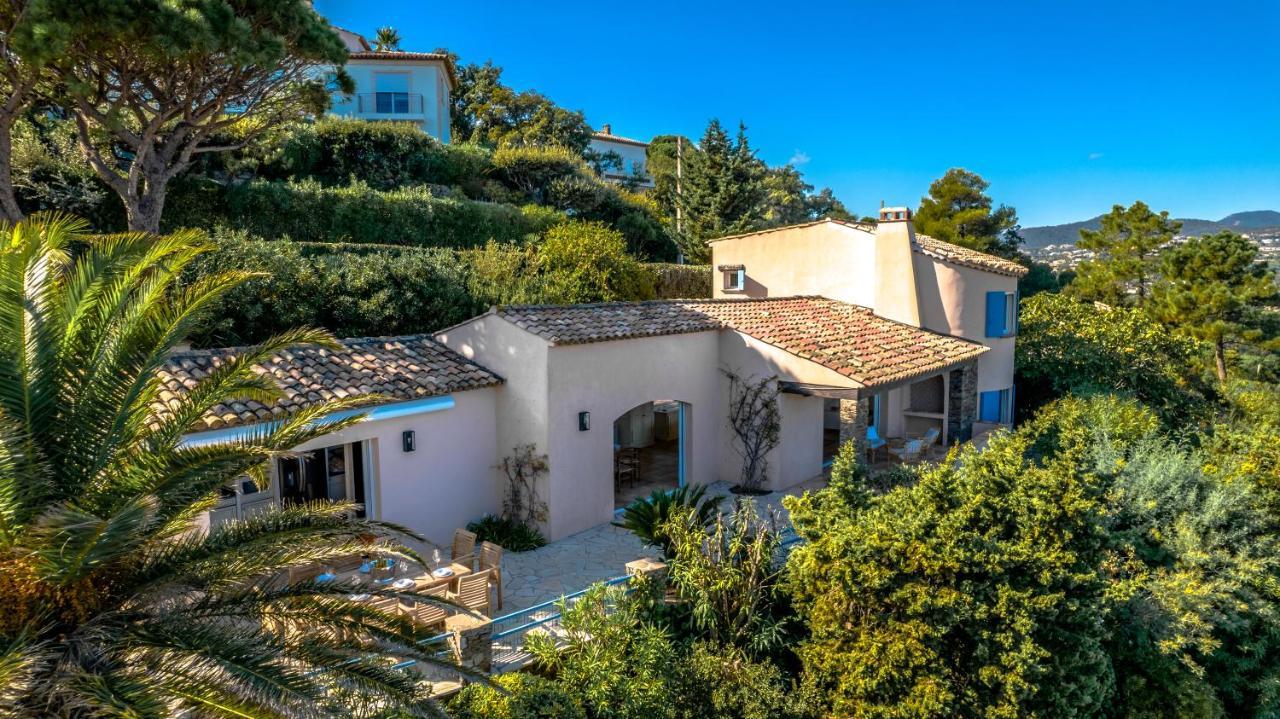 Superbe Villa, Incroyable Vue Mer, Piscine Chauffee, Climatisee Sainte-Maxime Eksteriør bilde