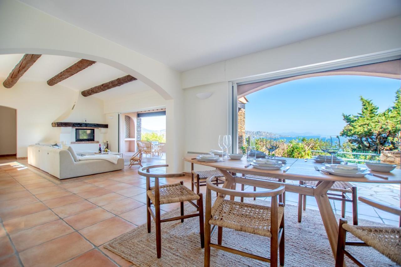Superbe Villa, Incroyable Vue Mer, Piscine Chauffee, Climatisee Sainte-Maxime Eksteriør bilde