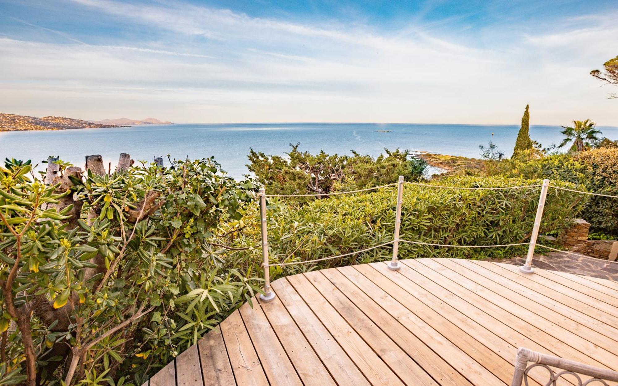 Superbe Villa, Incroyable Vue Mer, Piscine Chauffee, Climatisee Sainte-Maxime Eksteriør bilde