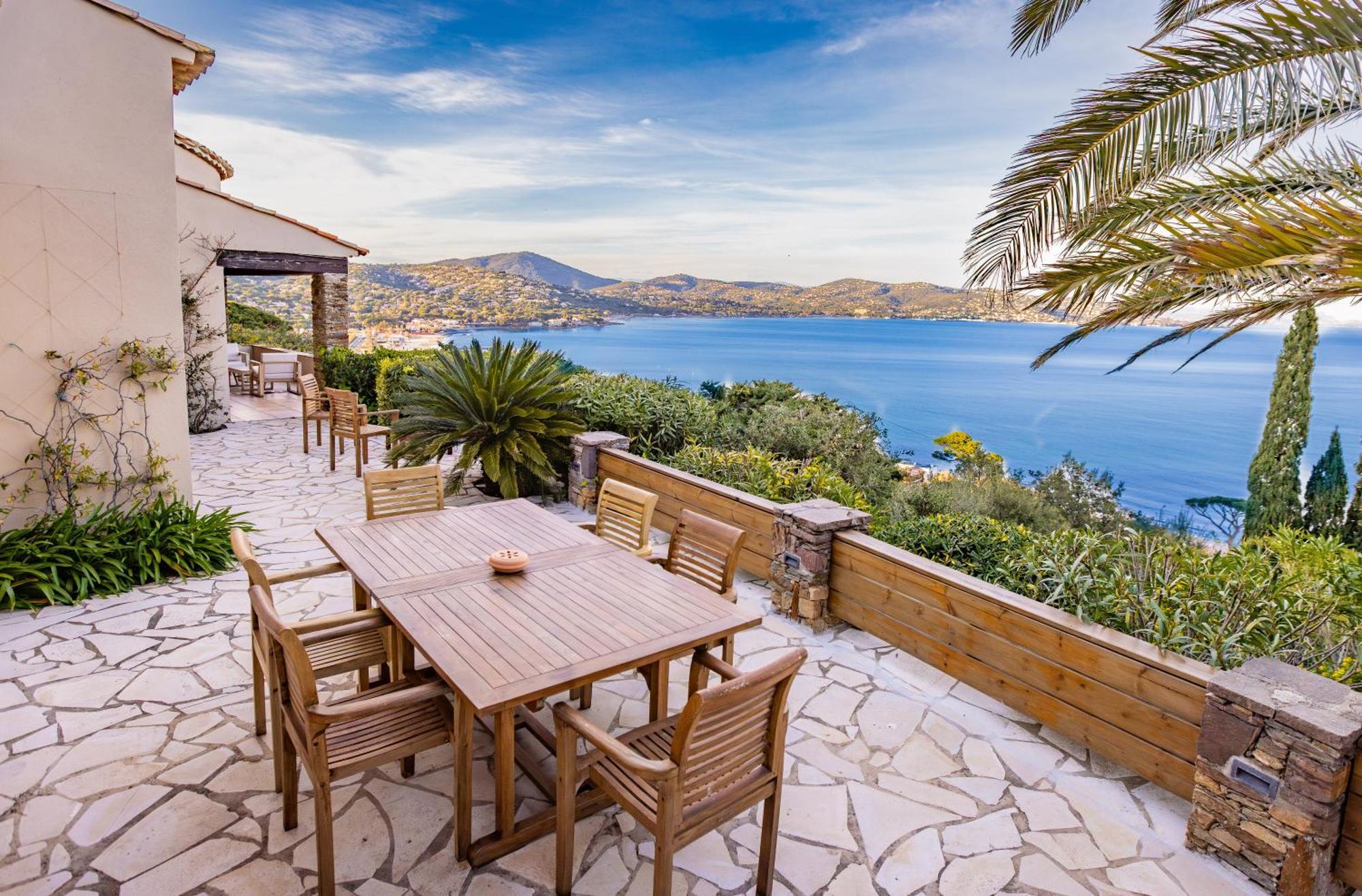 Superbe Villa, Incroyable Vue Mer, Piscine Chauffee, Climatisee Sainte-Maxime Eksteriør bilde