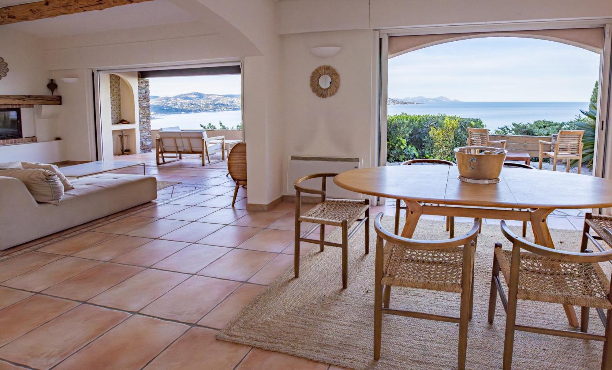 Superbe Villa, Incroyable Vue Mer, Piscine Chauffee, Climatisee Sainte-Maxime Eksteriør bilde