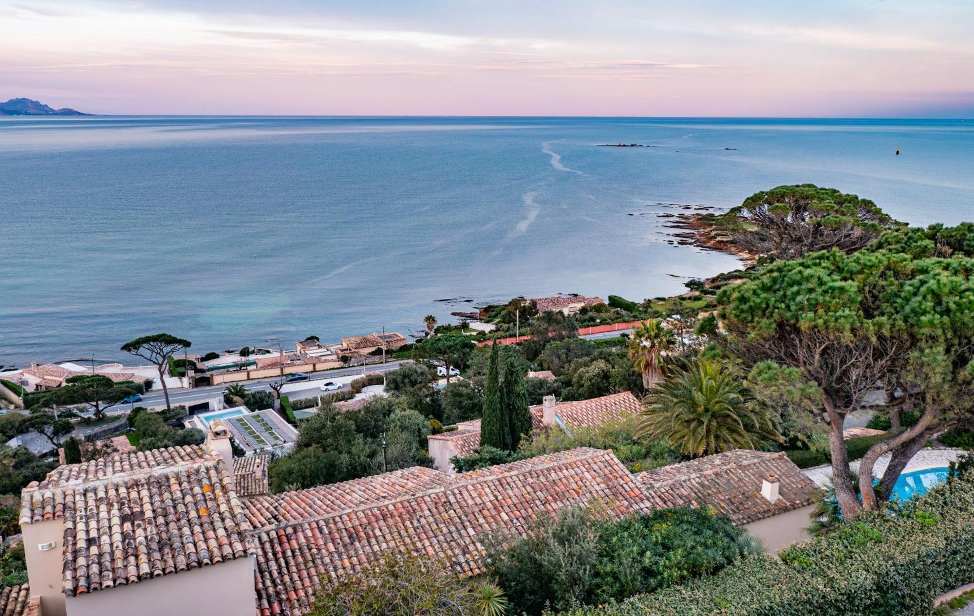 Superbe Villa, Incroyable Vue Mer, Piscine Chauffee, Climatisee Sainte-Maxime Eksteriør bilde