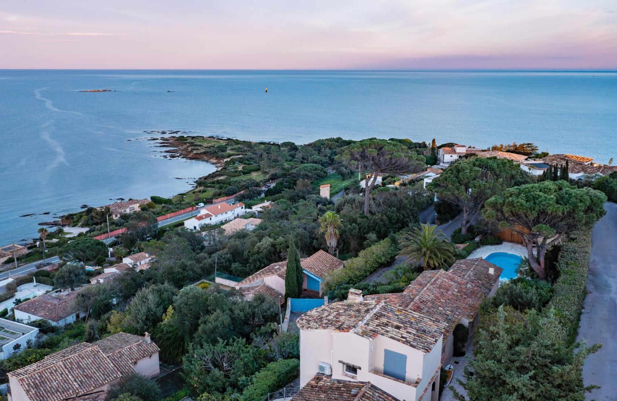 Superbe Villa, Incroyable Vue Mer, Piscine Chauffee, Climatisee Sainte-Maxime Eksteriør bilde